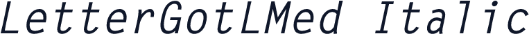 LetterGotLMed Italic