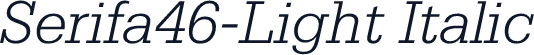 Serifa46-Light Italic