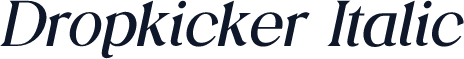 Dropkicker Italic
