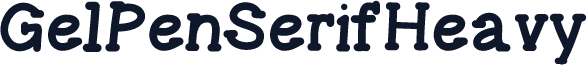 GelPenSerifHeavy