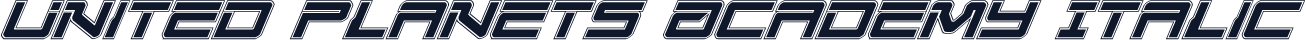 United Planets Academy Italic