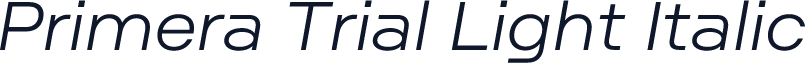 Primera Trial Light Italic