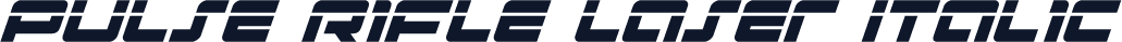 Pulse Rifle Laser Italic