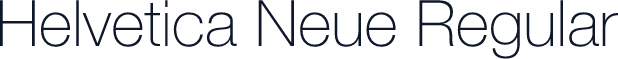 Helvetica Neue Regular