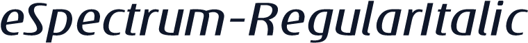 eSpectrum-RegularItalic