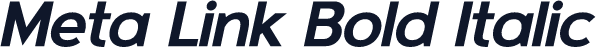 Meta Link Bold Italic