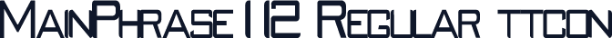 MainPhrase112 Regular ttcon