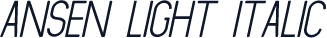 Ansen Light Italic