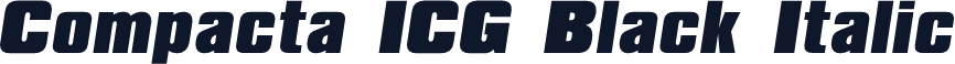 Compacta ICG Black Italic