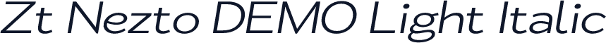 Zt Nezto DEMO Light Italic