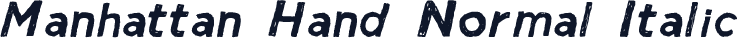 Manhattan Hand Normal Italic