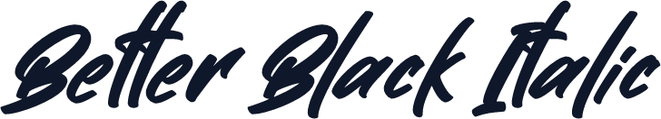 Better Black Italic