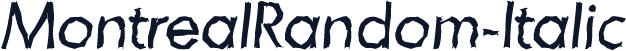 MontrealRandom-Italic