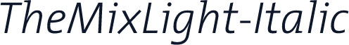 TheMixLight-Italic