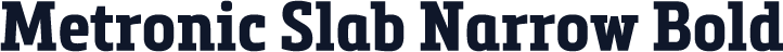 Metronic Slab Narrow Bold