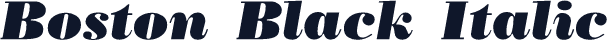 Boston Black Italic