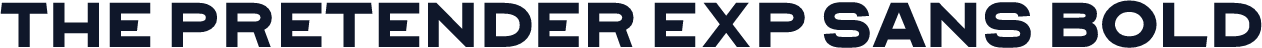 The Pretender Exp Sans Bold