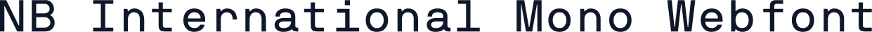 NB International Mono Webfont