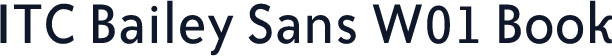 ITC Bailey Sans W01 Book