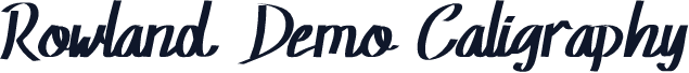 Rowland Demo Caligraphy