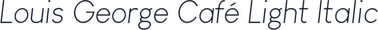 Louis George Café Light Italic