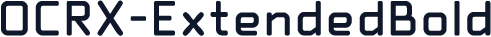 OCRX-ExtendedBold