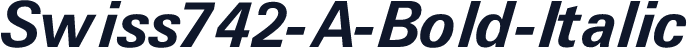 Swiss742-A-Bold-Italic