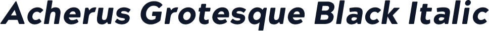 Acherus Grotesque Black Italic