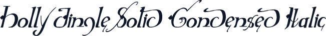 Holly Jingle Solid Condensed Italic