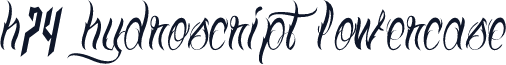 H74 HydroScript LowerCase