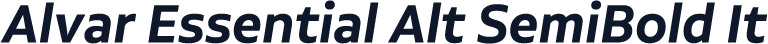 Alvar Essential Alt SemiBold It