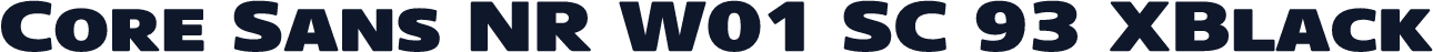 Core Sans NR W01 SC 93 XBlack