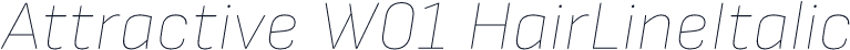 Attractive W01 HairLineItalic