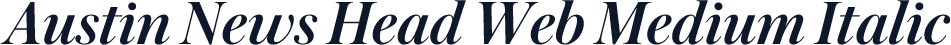 Austin News Head Web Medium Italic