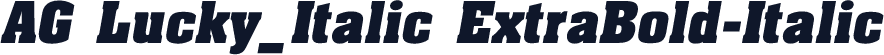 AG Lucky_Italic ExtraBold-Italic