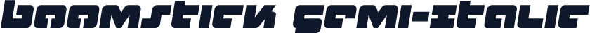 Boomstick Semi-Italic