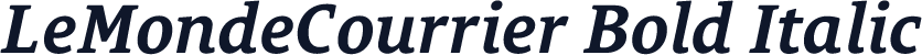 LeMondeCourrier Bold Italic
