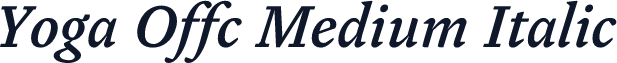 Yoga Offc Medium Italic