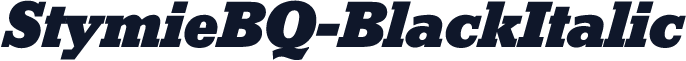 StymieBQ-BlackItalic