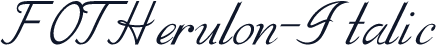 FOTHerulon-Italic