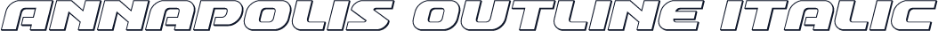 Annapolis Outline Italic
