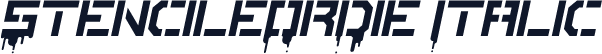 StencileOrDie Italic