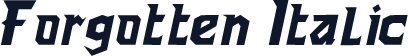 Forgotten Italic