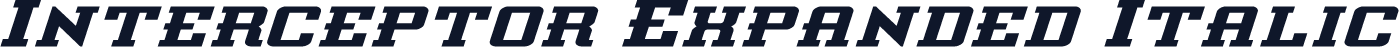 Interceptor Expanded Italic