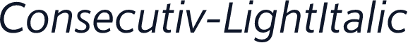 ☞Consecutiv-LightItalic