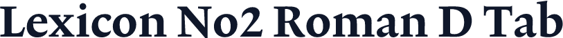 Lexicon No2 Roman D Tab
