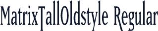 MatrixTallOldstyle Regular