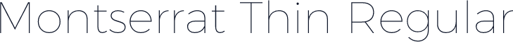 Montserrat Thin Regular