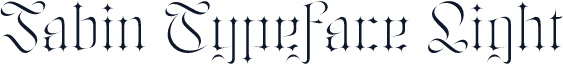 Jabin Typeface Light