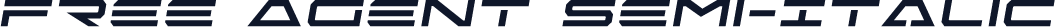 Free Agent Semi-Italic